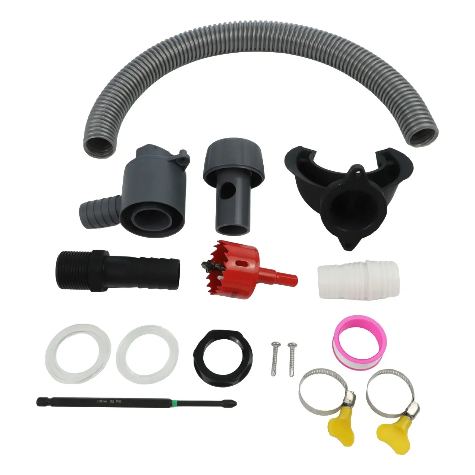 

Complete Rainwater Collector Kit for 115mm Downpipe Suitable for For garden and Yard Water Management with Mounting Hardware