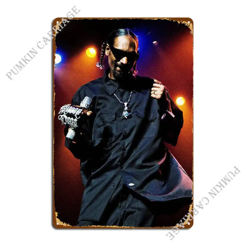 Snoop Dog Rapper Hip Hop Metal Sign Plaques Create Cinema Garage Decoration Wall Cave Tin Sign Poster