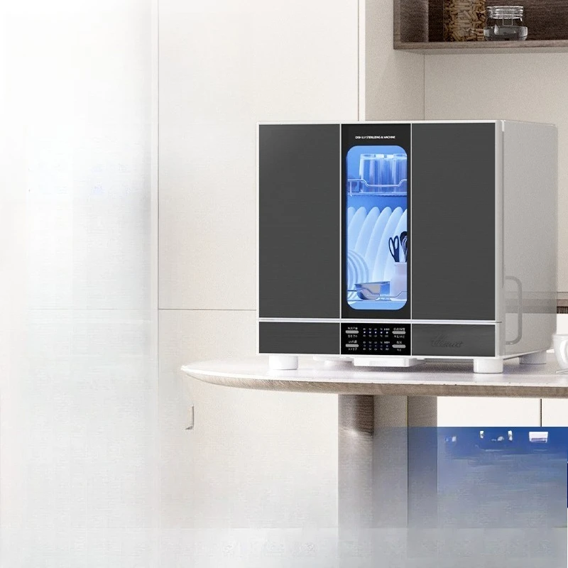 Household tableware disinfection cabinet Desktop kitchen Desktop tea cup set Chopsticks disinfection cupboard