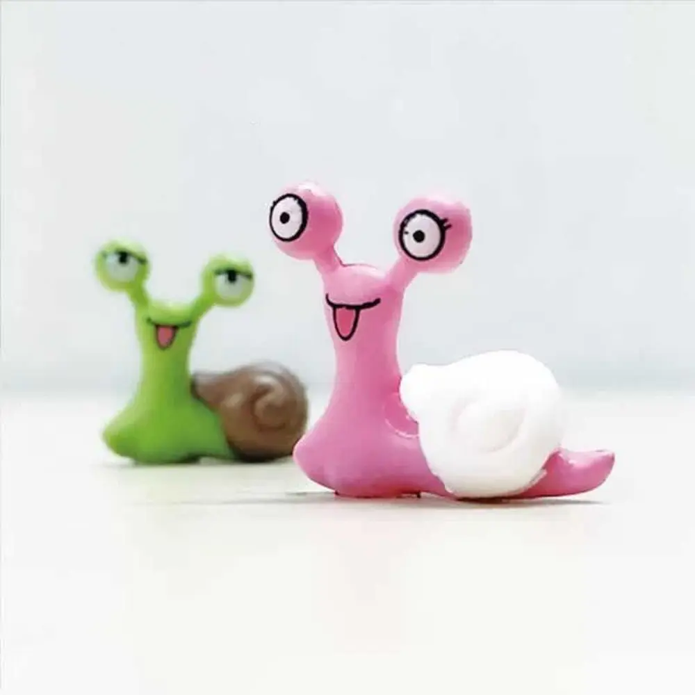 Bonsai Ornaments Cartoon Snails Fairy Art Exquisite Miniatures Figurines Simulated Creative Animal Model Home