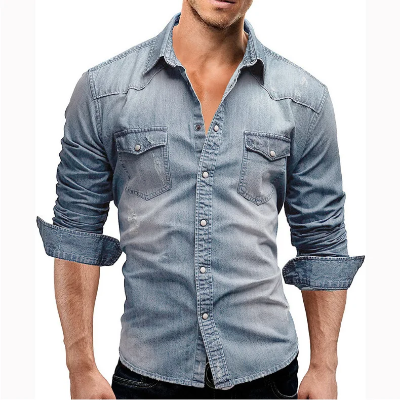 2025 new denim jacket shirt men's top