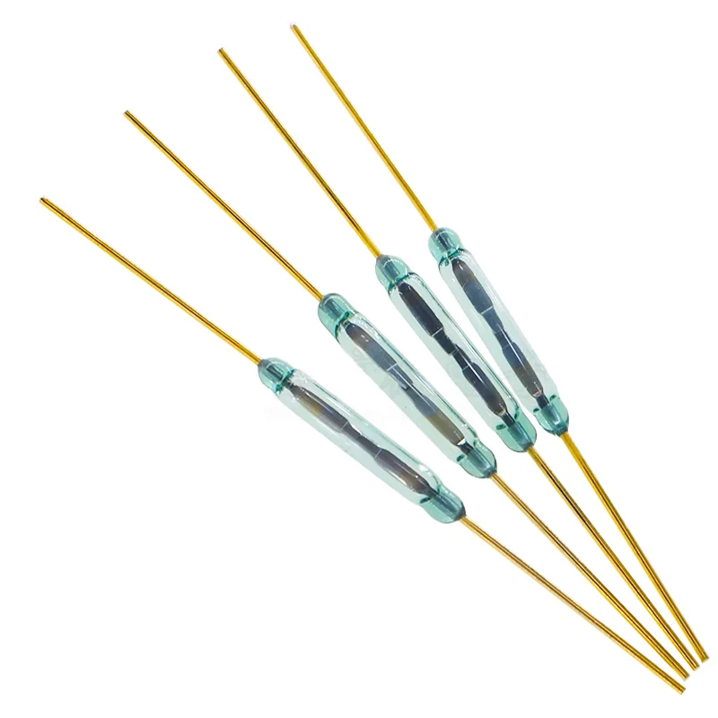 

20 шт. MKA14103 герконовый переключатель 1,8*10 мм магнитный контрольный переключатель зеленое стекло герконовые переключатели стекло нормально открытое без контактов для датчиков