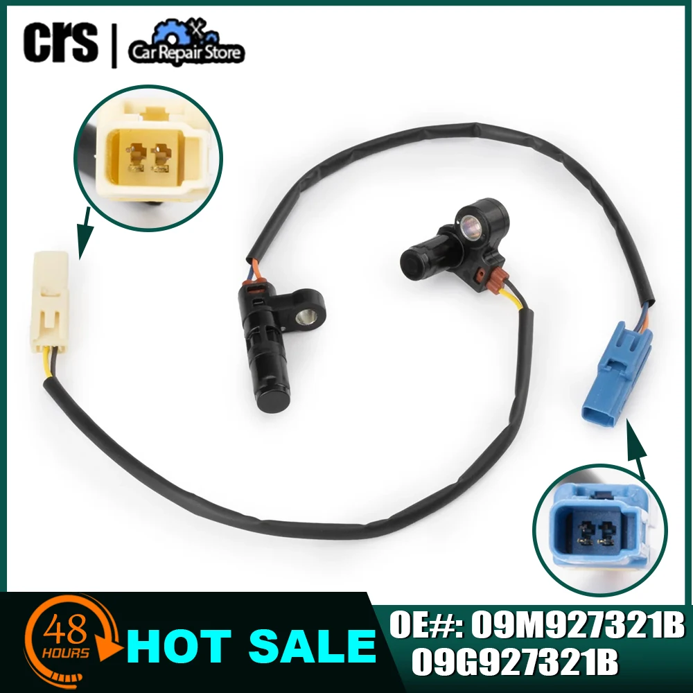 

2PCS Refurbished 09M927321B 09G927321B Automobile Gearbox Input and Output Speed Sensor for BEETLE 2010-2012 Car Accessories