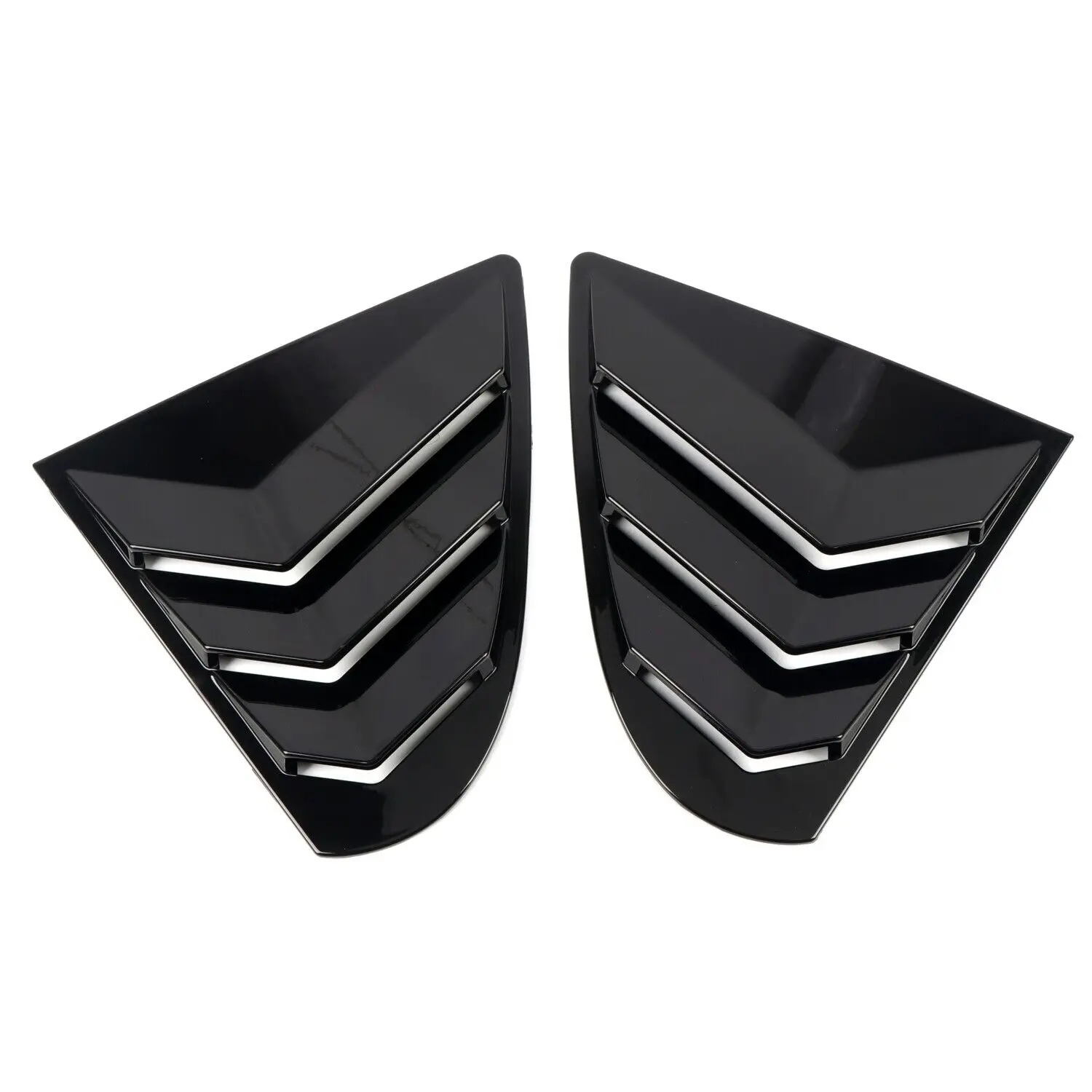 Car Accessories For Mitsubishi Lancer 2008-2016 ABS Exterior Rear Side Window Louvers Shutters Blinds Cover Trim 2pcs view 3