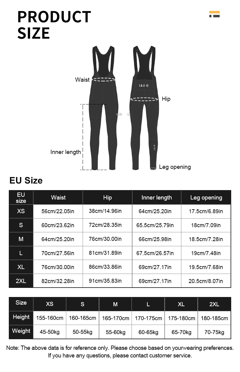 INBIKE Herbst Winter Neuer Stil Damen Fleece-Trägerhose Hochgeschnittene Warme Langstrecken-Radhose – Detail 1