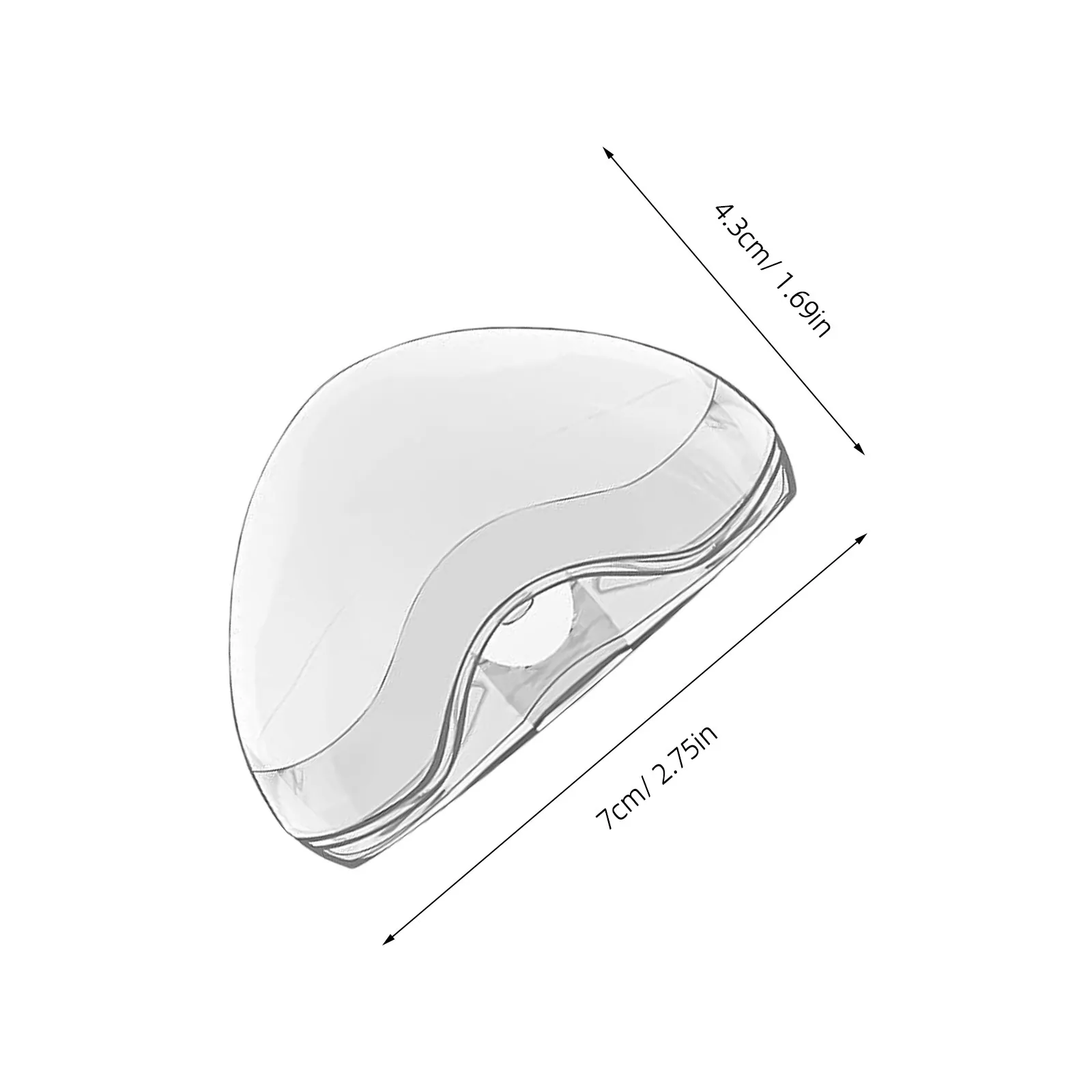 6 قطع حافظة شفافة للهاية - حافظة هاية محمولة مقاومة للغبار ومستقرة للسفر والاستخدام اليومي