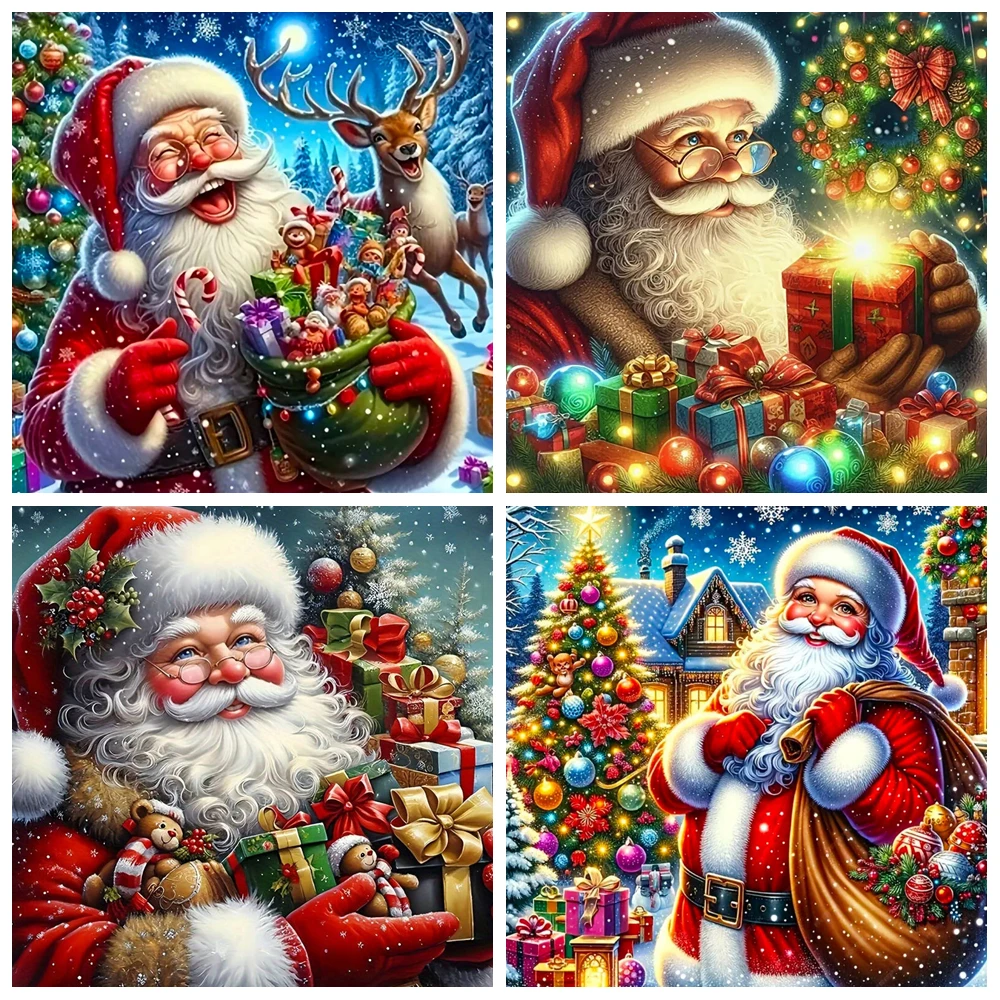 Weihnachtsmann Diamant Malerei 5D DIY Weihnachtsgeschenk Tasche Dekorationen Gemälde Diamant Mosaik Kunst Neu eingetroffen