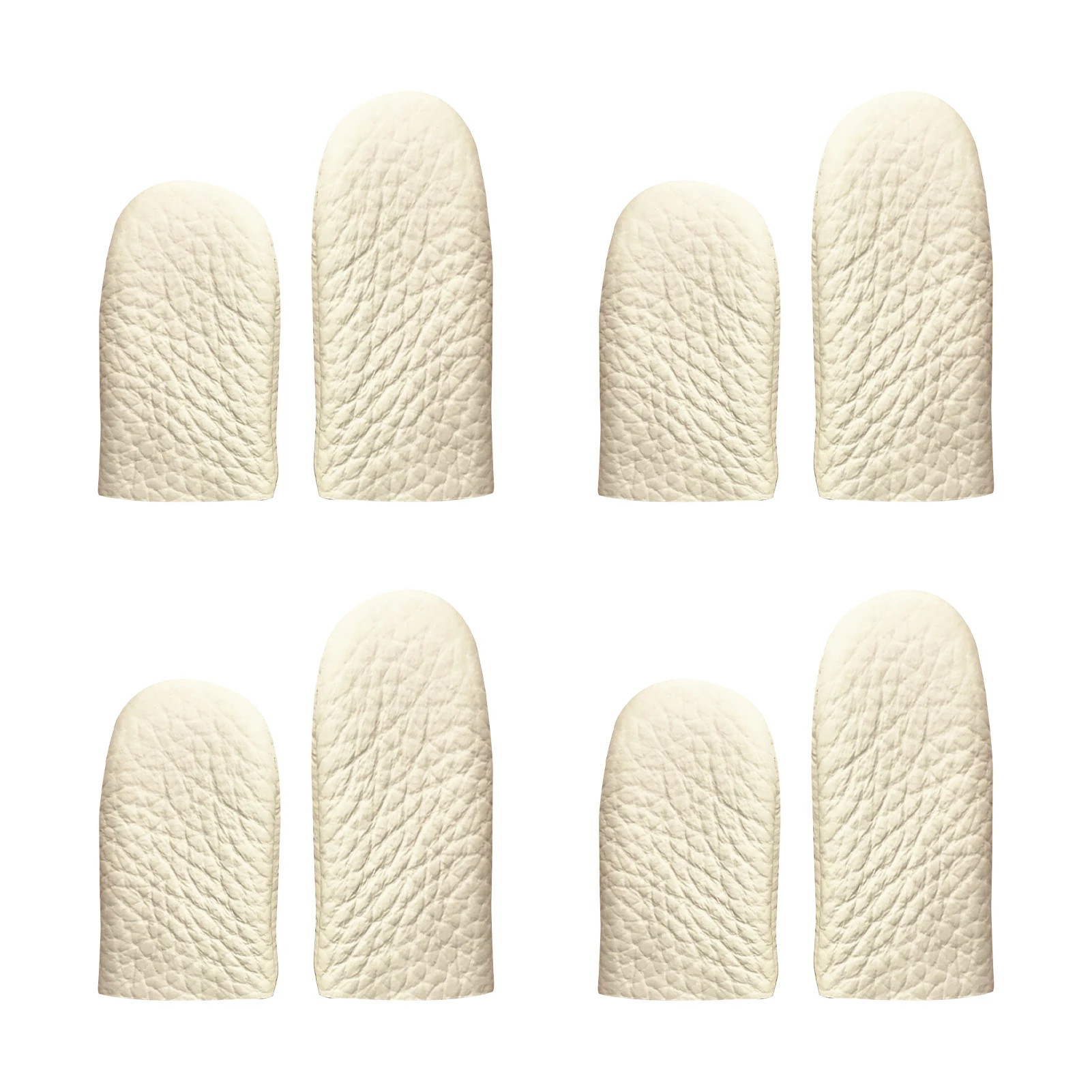 4 Pairs For Sewing Safe Leather Soft Comfortable Breathable Finger Protector Handmaking Anti Puncture Knitting Smooth Hand Craft