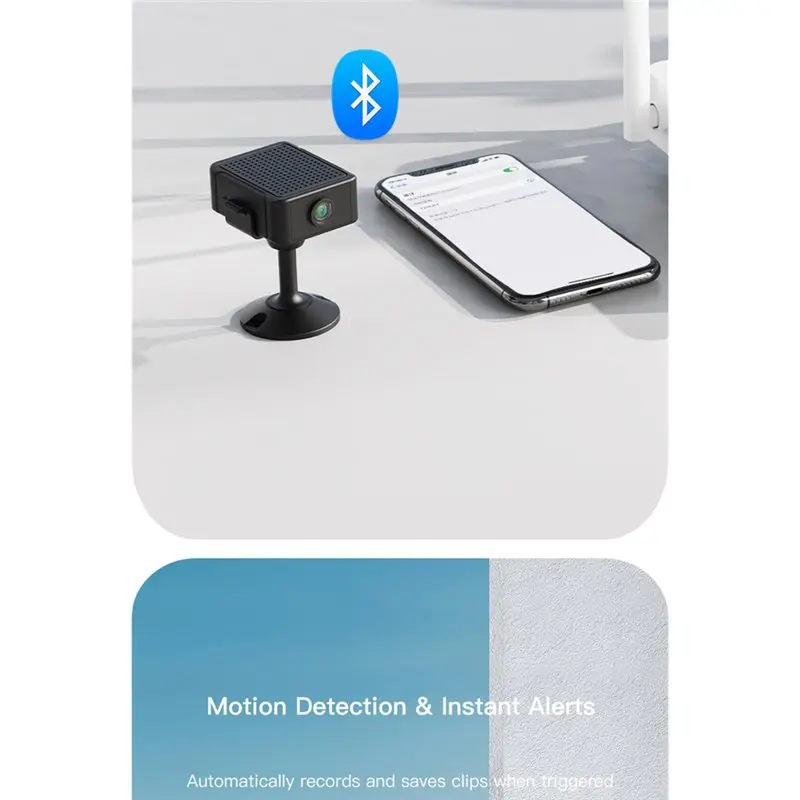 Stable Performance-P2P Wifi IP Camera 1080P HD 940Nm IR Vision 2MP Battery Rechargeable APP Controlled Indoor Smart Home Securit