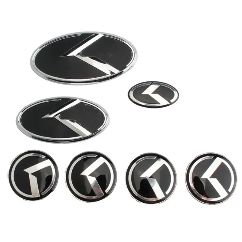 7 piece set For Kia K5 K3 K2 K4 Sorento modified herringbone car stickers wheel logo modified universal accessories decal