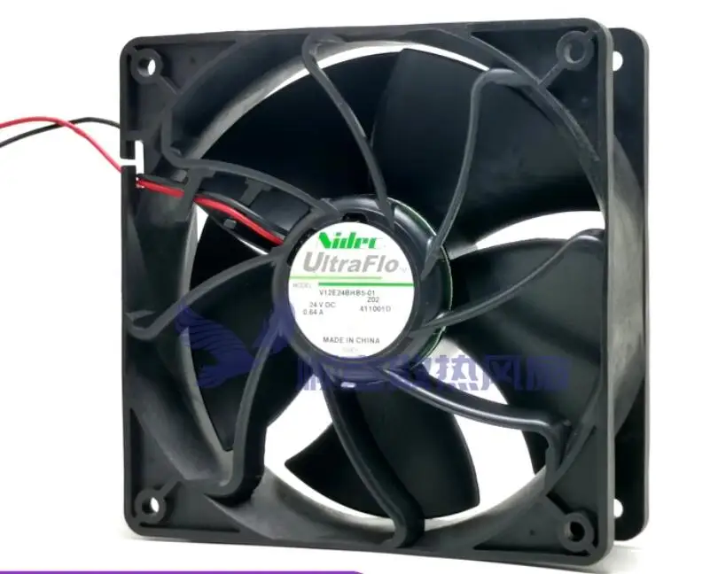 

Nidec V12E24BHB5-01 DC 24V 0.64A 120x120x38mm 2-Wire Server Cooling Fan