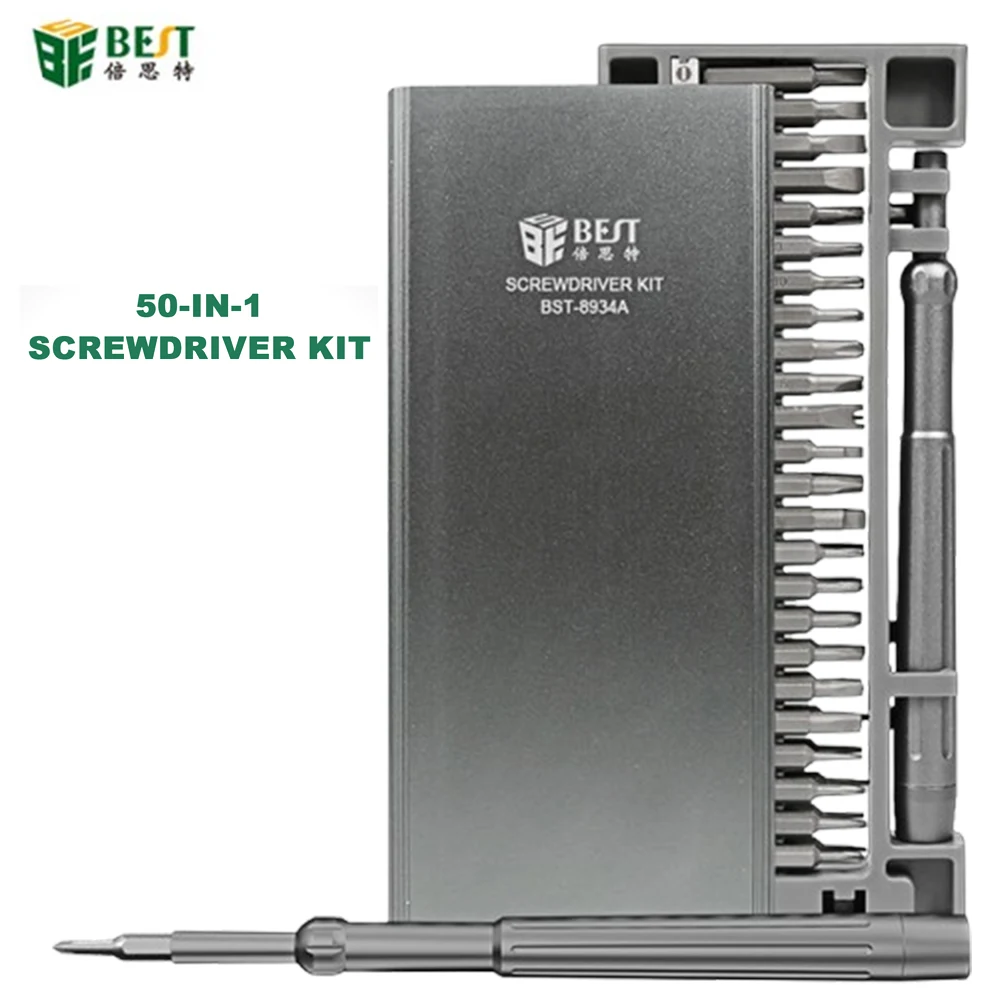 

Набор прецизионных отверток 50 в 1, ручка 1 шт. + 1 пинцет + 48 шт. отверток для ремонта различных электронных продуктов