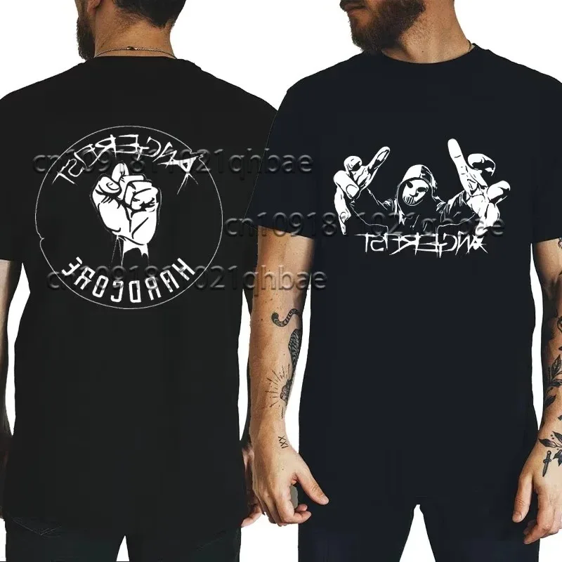T-shirt stampata 3D da uomo Angerfist moda estiva T-shirt unica T-shirt girocollo a maniche corte regalo abiti creativi