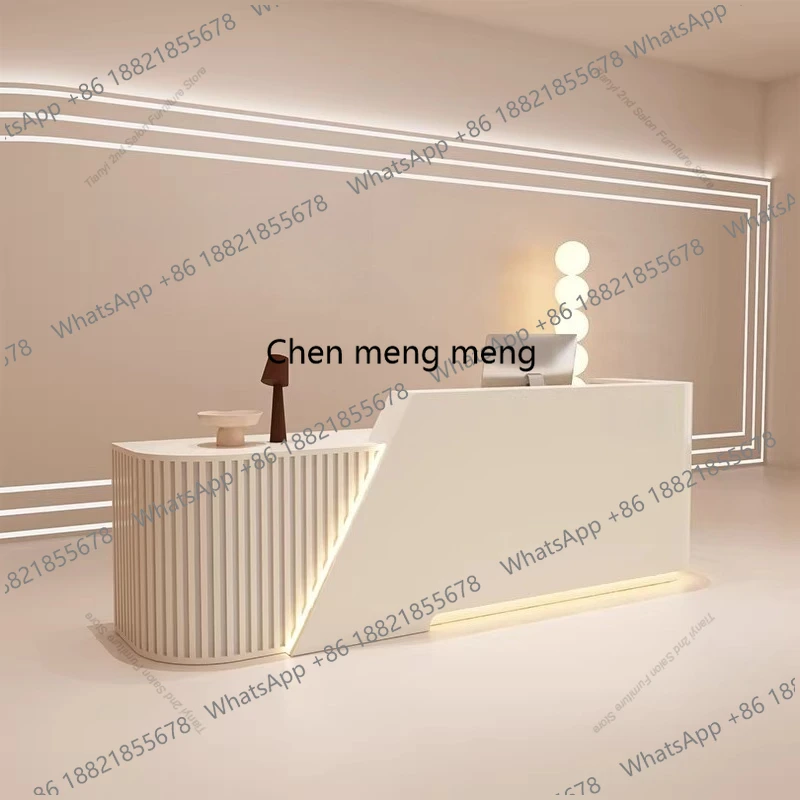 

Nordic Beauty Salon Cashier Counter Modern Simple Clothing Store Hair Salon Reception Desk Creative Office Furniture