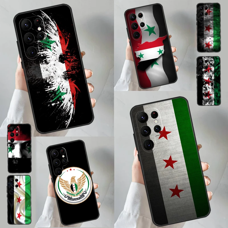 Flag of Syria Case For Samsung Galaxy S24 S23 S22 Ultra S20 FE S21 FE Note 10 20 S8 S9 S10 Plus Coque