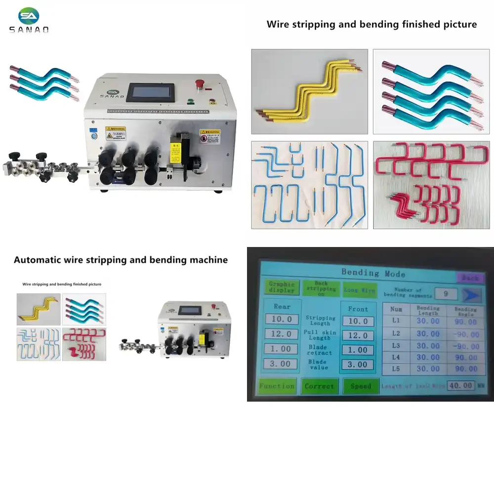 

Автоматический станок для резки, зачистки и гибки проводов SA-ZW2500 (модель 2026 года) для кабелей 1.5-25 мм² с изгибом 0-180 градусов