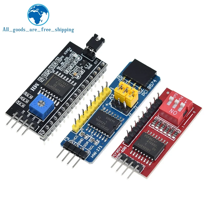 TZT PCF8574 PCF8574T I/O For IIC I2C TWI SPI Serial Interface Board Port LCD1602 LCD2004 Adapter Plate LCD Adapter Module