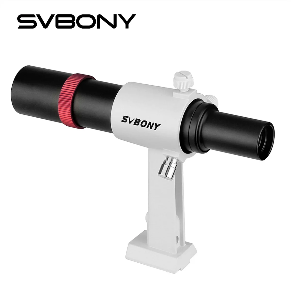 SVBONY 6x30 Metal Finderscope for Astronomy Telescope w/Crosshair and Bracket SV182