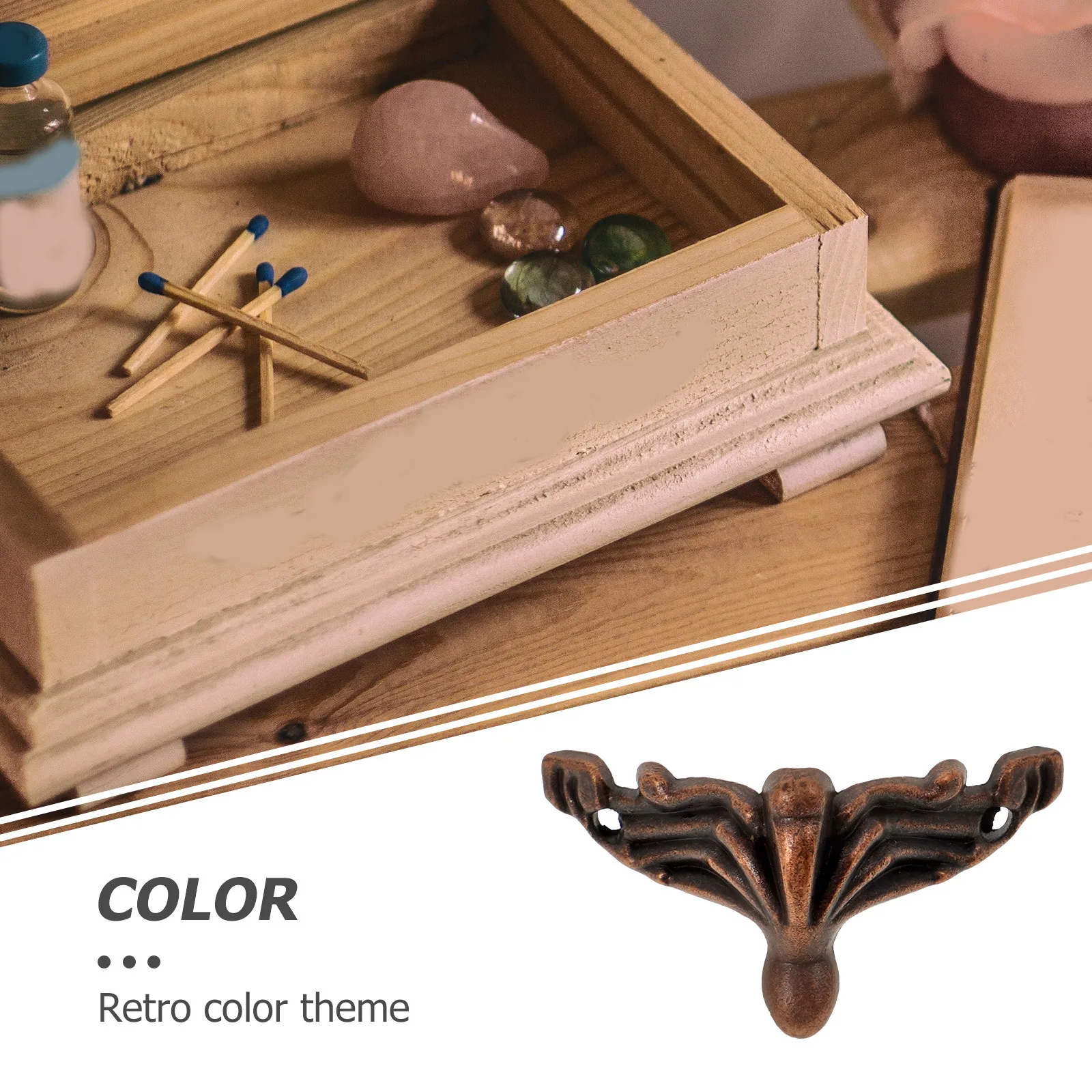 

20Pcs Zinc Alloy Furniture Legs Retro Theme Decorative Sofa Support Legs Sturdy Accessories for Tables Beds Sofas