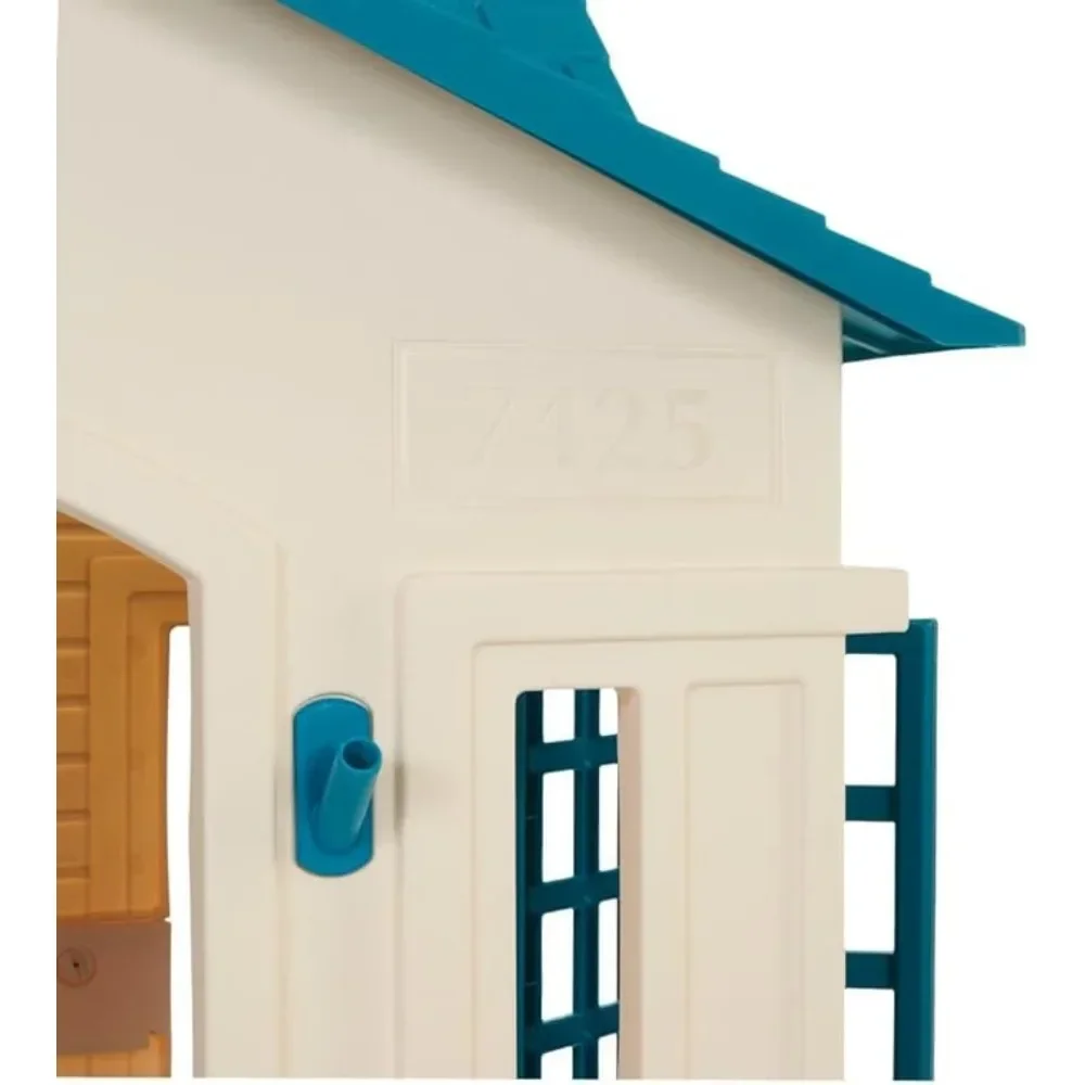 Tikes Cape Cottage Playhouse - Blue Large, 35 L x 42.75 W x 49 H inches, Weight: 29.9 kg