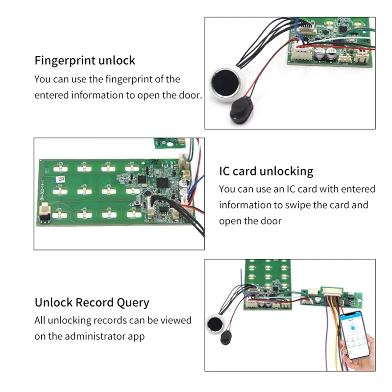 CEA TTLOCK Access Control Switch Relay Module With Mobile Phone App NFC/ Fingerprint/Swipe IC Card/E-Keys Ways To Verify