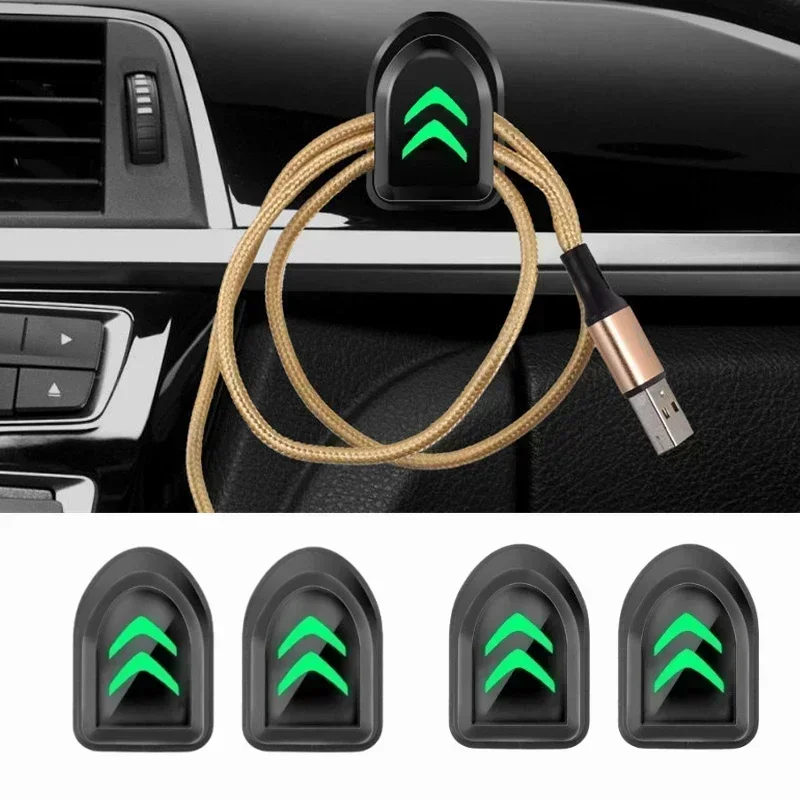 Car Luminous Hook Rear Seat Hooks Stickers for Citroen C4 C3 C5 C1 DS3 DS5 DS4 Jumper Berlingo ZX Xsara 2 Spacetourer Numero 9