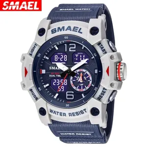 Dual Time Dual Time Waterproof Pulse Smmael-Pulse, Military Sports Clock, Digital Back Light 8007 Alarm Timer 8007 8 Main Sales Smael Clock - №1