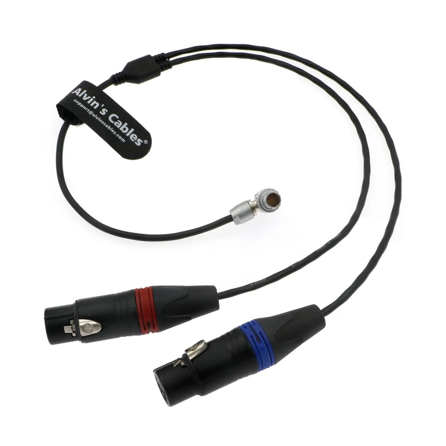 Alvin's Cables Audio-Cable for ARRI-Mini-LF Camera 6 Pin Male to Dual XLR 3 Pin Female Cable