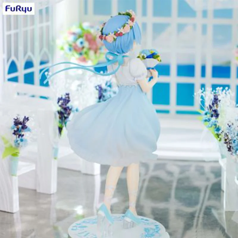 

【100%original】FURYU Re:Zero Starting Life in Another World Trio-Try-iT Figure Rem Bridesmaid Garage Kit Gifts Toys Model Kawaii