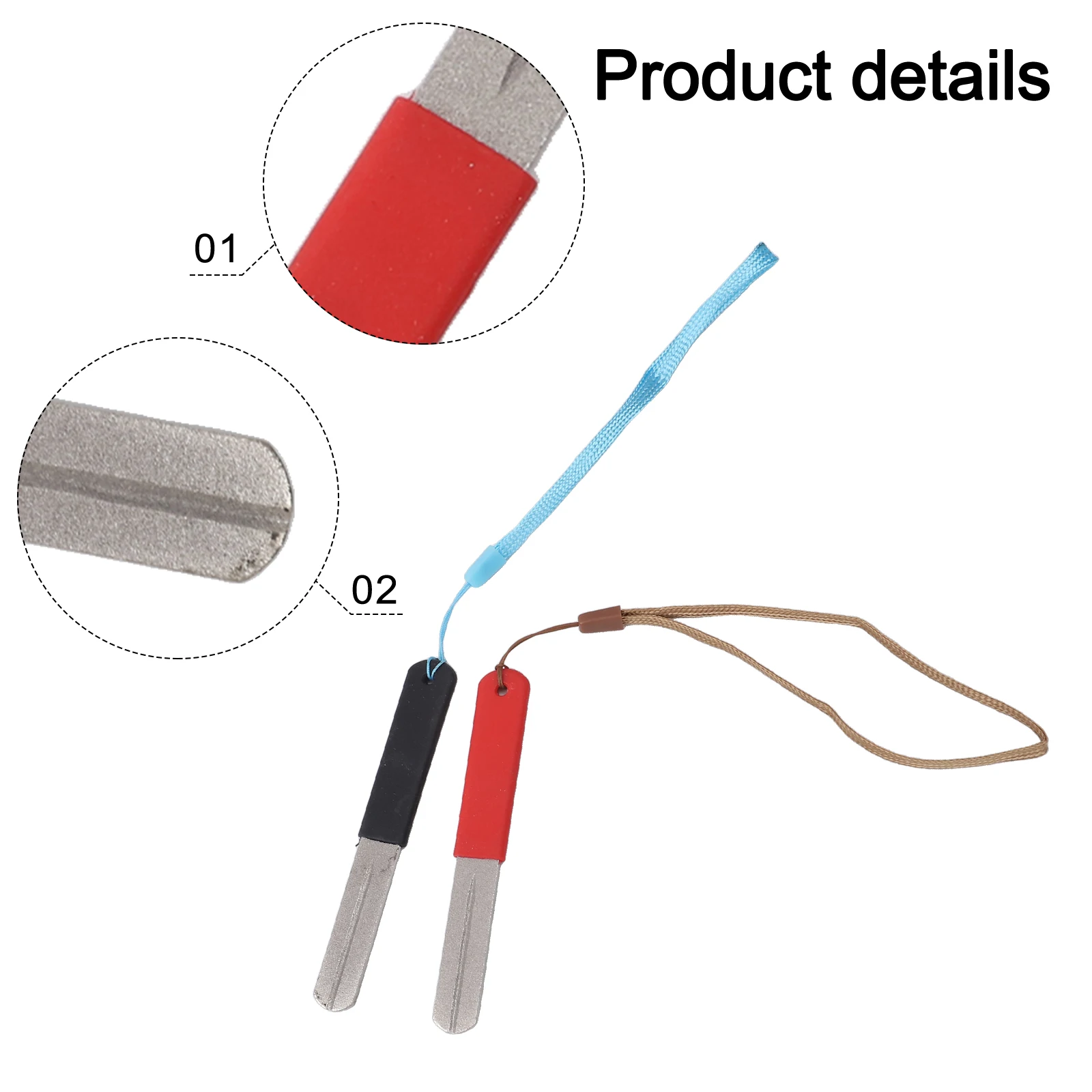 Fishing Trips Fish Hook Sharpening Tool Convenient Keychain Fine Workmanship Lightweight Design Multi-functional Sharpener
