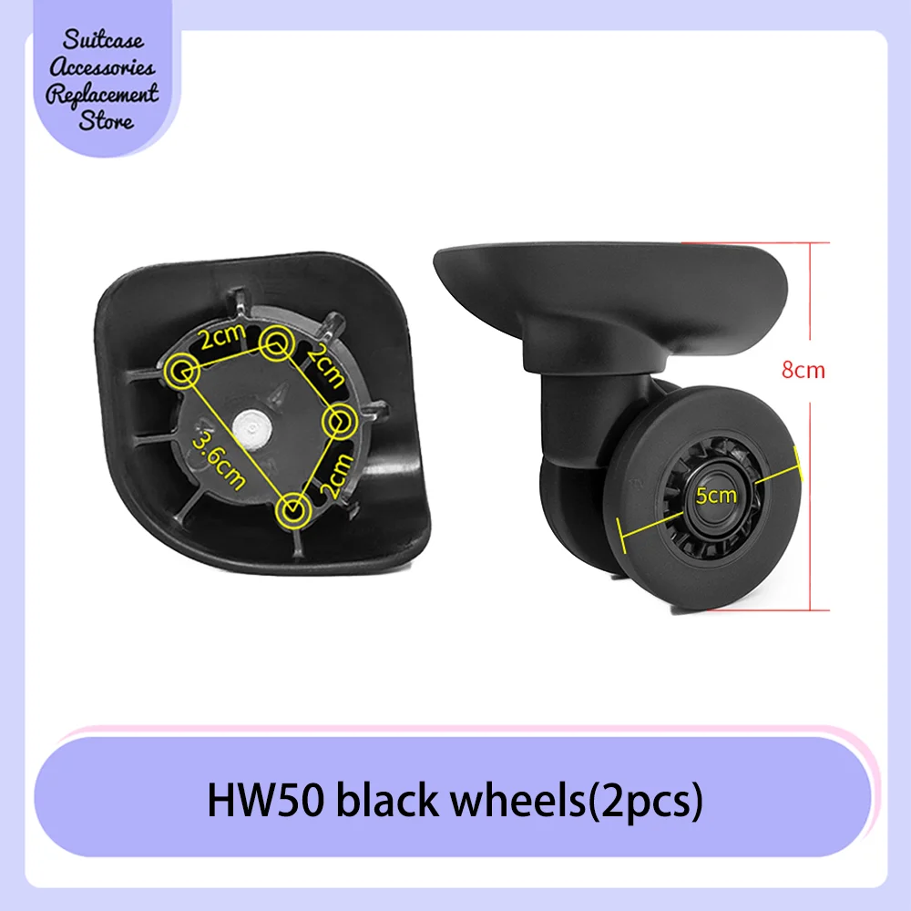 for Mendoza HW50 Suitcase Wheels Replacement Wheel Accessories Universal wheel Quiet wear Travel Code pull rod suitcase wheels