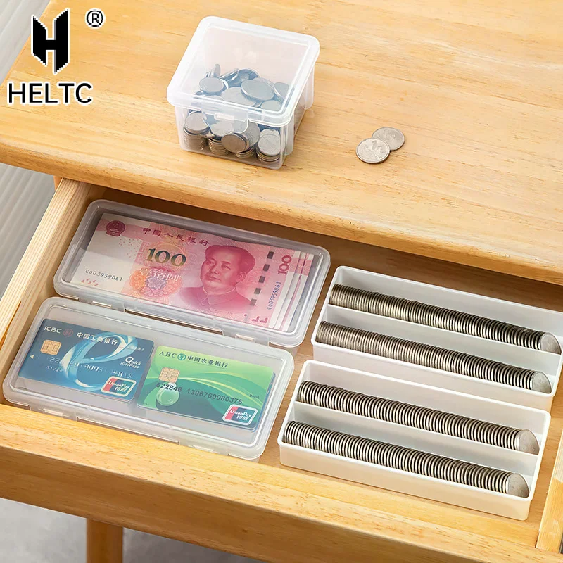 Portable Storage Box Paper Money Album Currency Banknote Case Coin Storage Collection Boxes Holder Transparent Plastic Case