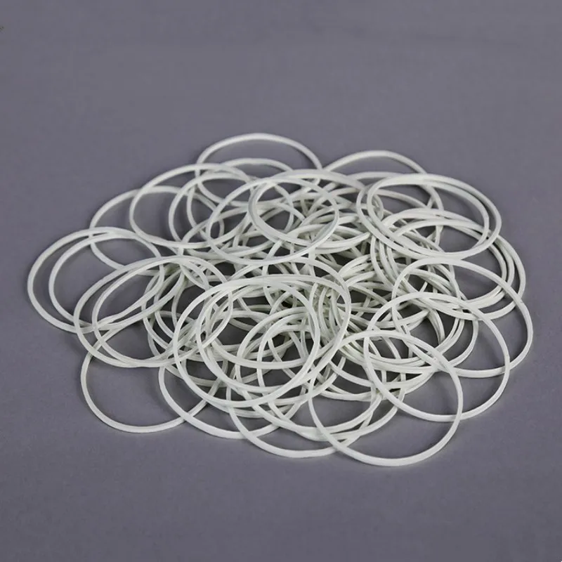 Rubber Bands, White Elastic Bands size 50*1.4mm,for Office Supplies Bank Home and Various Purpose