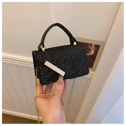 Mini Women Clutch Handbag Lady Wedding Party Evening Bags Handle Shoulder Bag Fashion Chain Square Bucket Crossbody Purse Bags