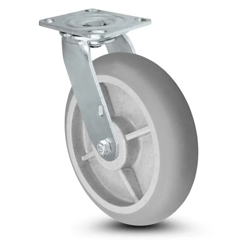 CasterHQ 8x2 Swivel Casters-2800lbs Set Drywall/Sheetrock Carts & Dollies, Durable TPR Wheels, Secure Maneuverability | Ca