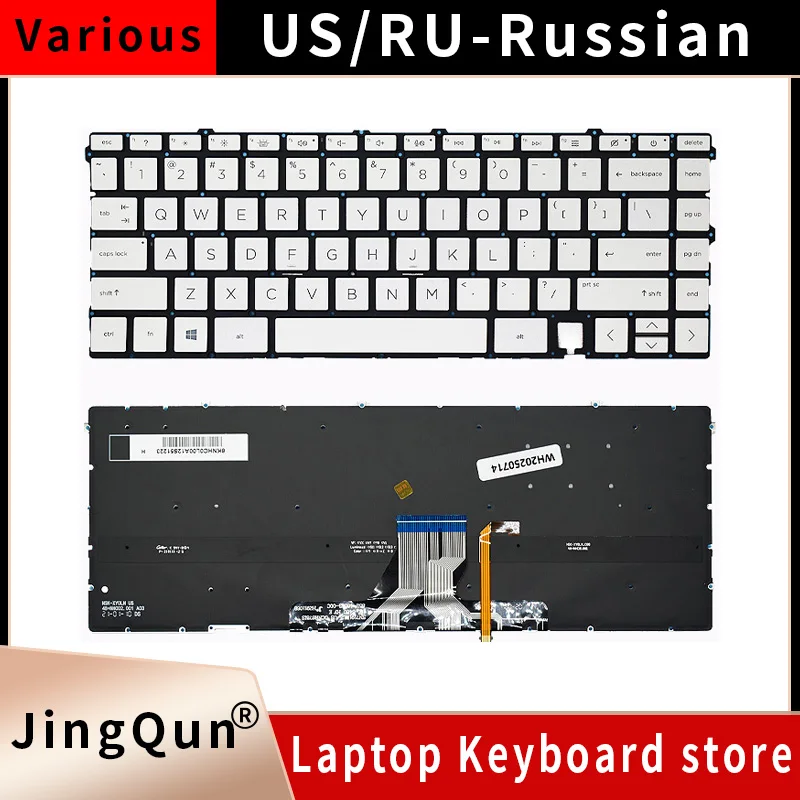 US Laptop Keyboard for HP ENVY X360 13-BA 13T-BA TPN-C147 13-BD 13-AY TPN-C145 13-AY0055AU TPN-C147 with Backlight