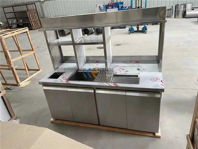 Коммерческий 2-метровый бар для воды с охлаждением + морозильная камера Бар для чая с молоком Холодильник Барная стойка для воды Счетчик с морозильной камерой