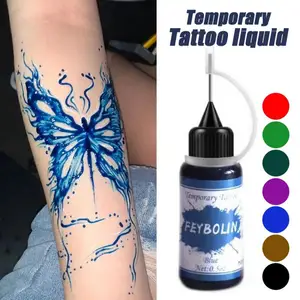 Indischer temporärer Henna Tattoo Farbe, Körperkunstfarbe, semi-permanentes Pigment-Make-up, ohne Schmerzen, Augenbrauen-Augenbrauen, DIY-Schönheitsversorgung 8 Hauptverkaufsmix Henna - №5