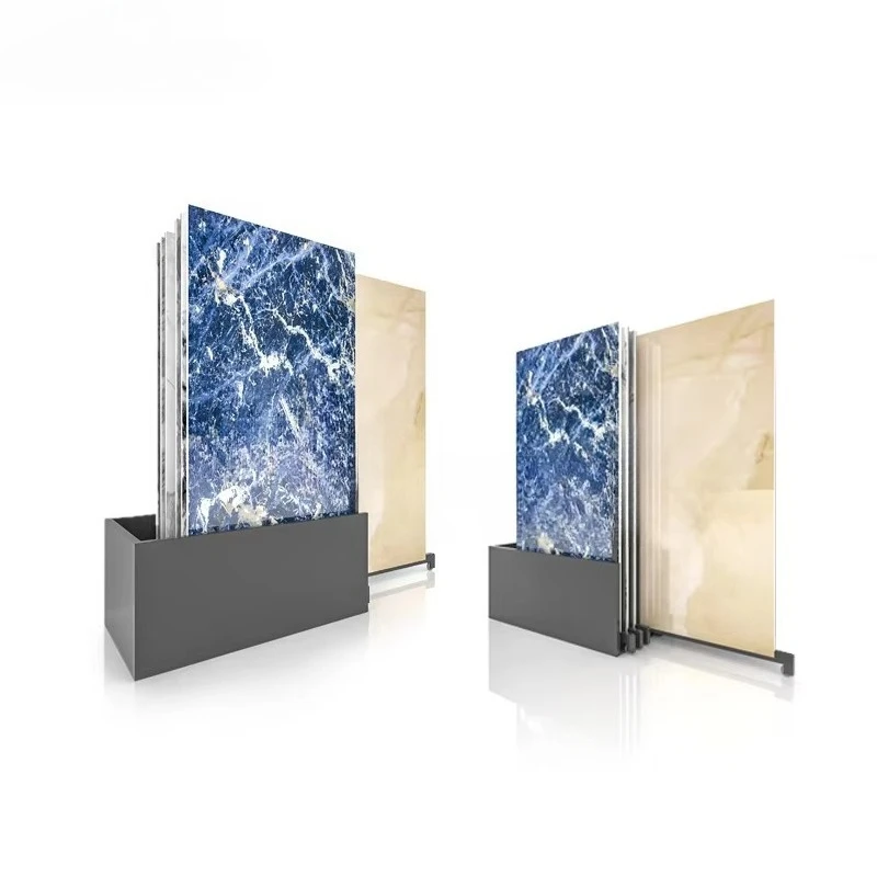 

&c China Factory Customization Latest Pull Out Design Rack for Stone Sample for Store Showroom
