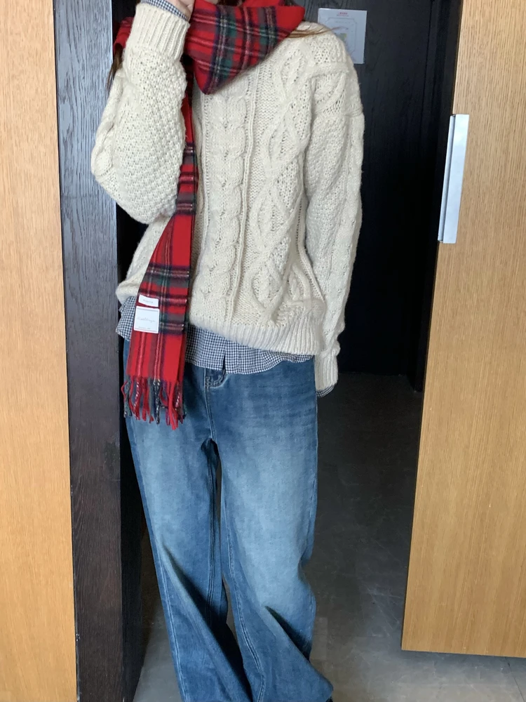 

Джинсы Slimming Fce: осенне-зимние свободные прямые леггинсы для женщин, эластичные, с завышенной талией, для повседневной носки