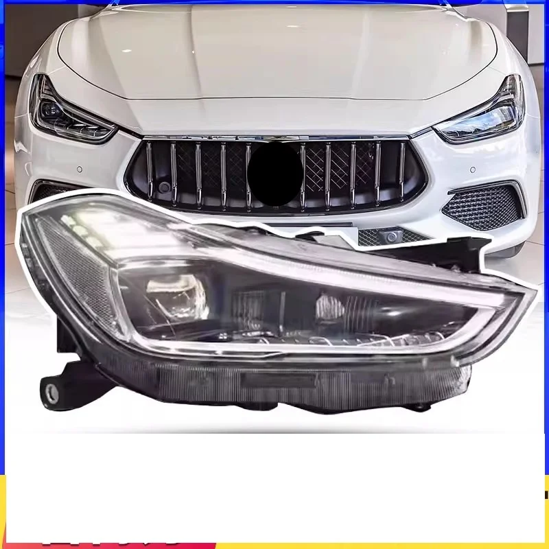 

Car LED Headlight Assembly for Maserati Ghibli 14-19 modified Matrix Headlamp Lens Daytimr Running Light