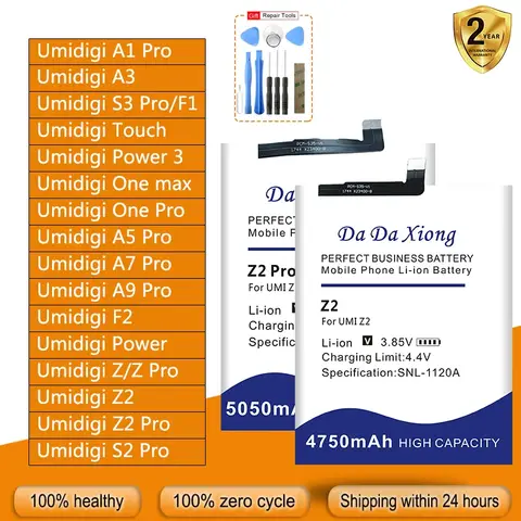 A9 Pro Z Z Pro Power Battery for UMI Umidigi A 1 3 5 7 9 F 1 2 Z/2 S 2 3 One Touch Power/3 Max Pro Lite Phone Batteries + Tool
