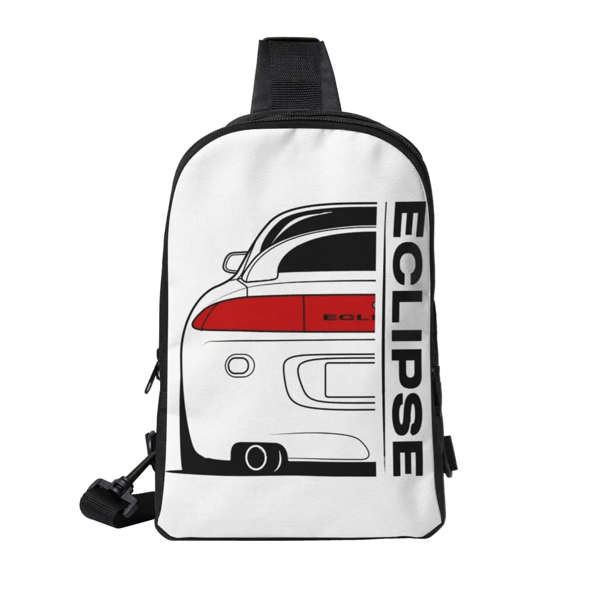 

Eclipse 2G DSM Red Chest Bag Men Sling Crossbody Backpack Chest Bag Traveling Hiking Daypack Shoulder Bag