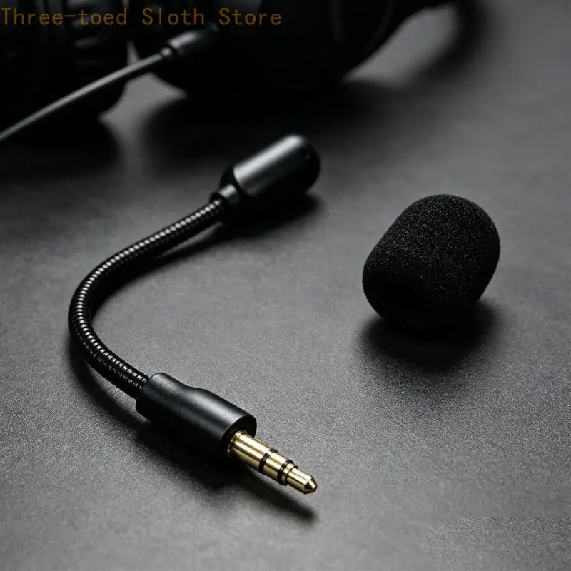 14-cm-Headset-Boom-Mikrofon für GPRO mit flexiblem Schwanenhals und Schaumstoffabdeckung E74A – Detail 5