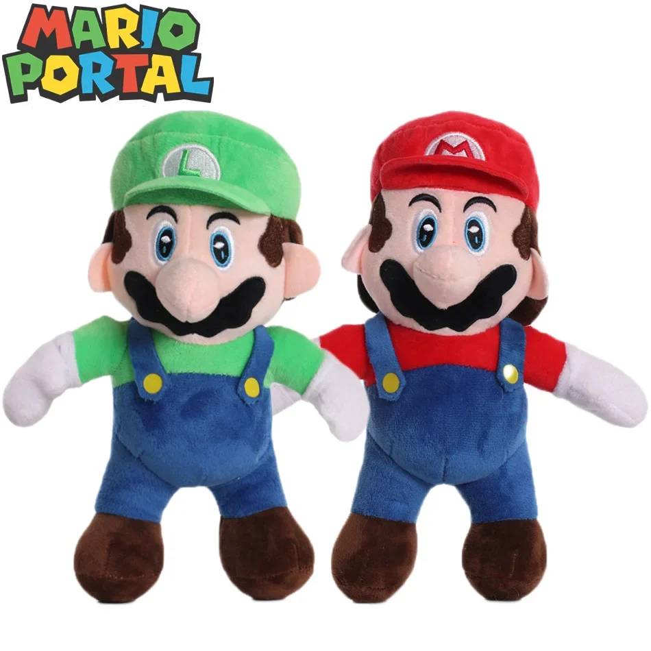 

28cm Super Mario Bros Plush Cute Mario Cartoon Stuffed Toy Doll Xmas Gift