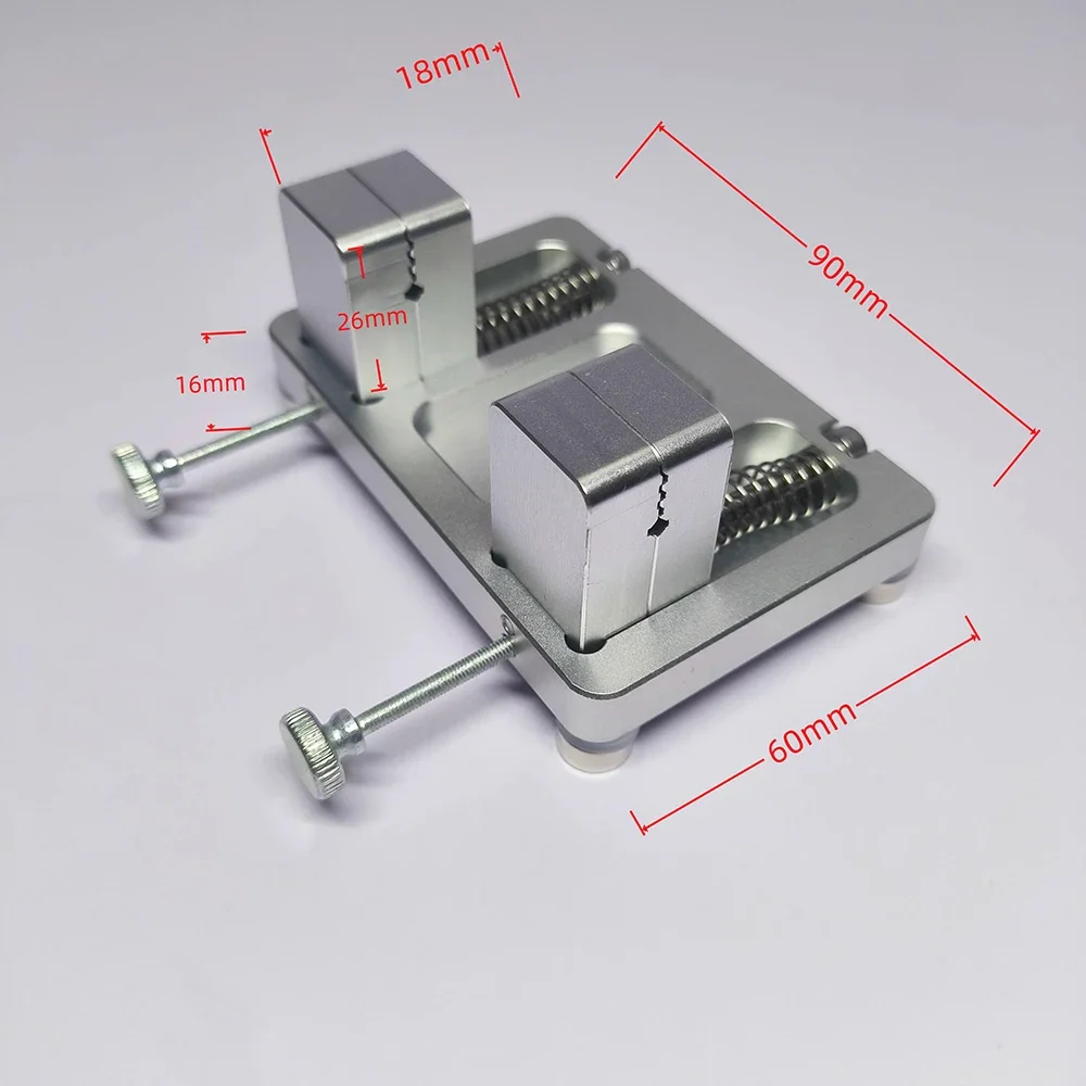 Aluminum Alloy Welding Wire Clamp with Magnetic Base - Anodized Surface, 18mm Max Capacity
