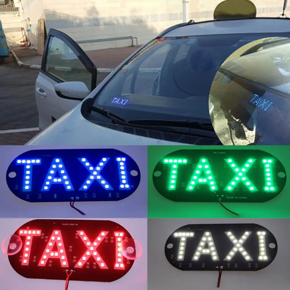 Convenient  Colorful Car Lamp Energy Saving Instrument Lights Windscreen Cab Indicator  Led Sign Bulbs Taxi Light