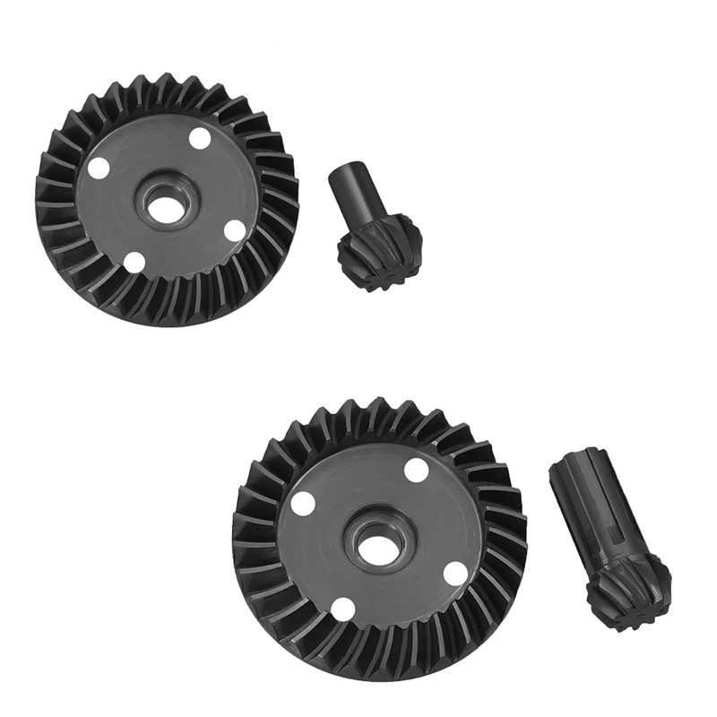 1 PCS 30T/10T Steel Differential Drive Gear + Helical Bevel Gear Black Metal For MJX Hyper Go 14210 14209 16207 16208 RC Part