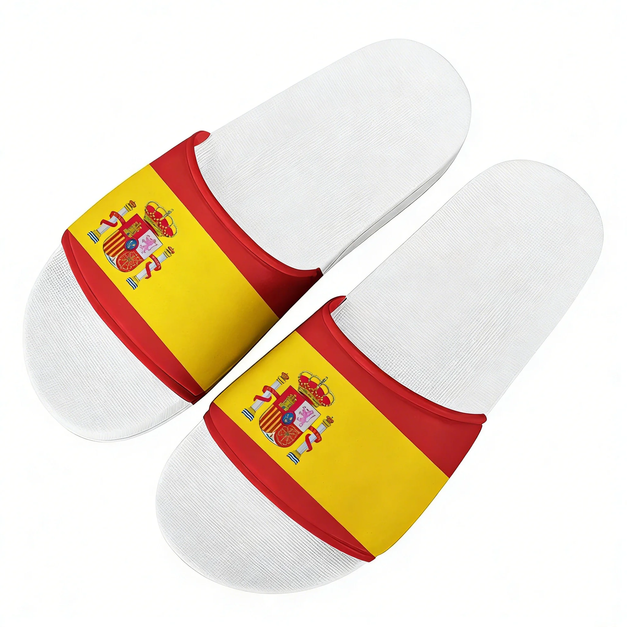 

Тапочки Vox с испанским национальным гербом, домашняя обувь для воды, модные мужские и женские пляжные сандалии для бассейна, летние тапочки высокого качества на заказ
