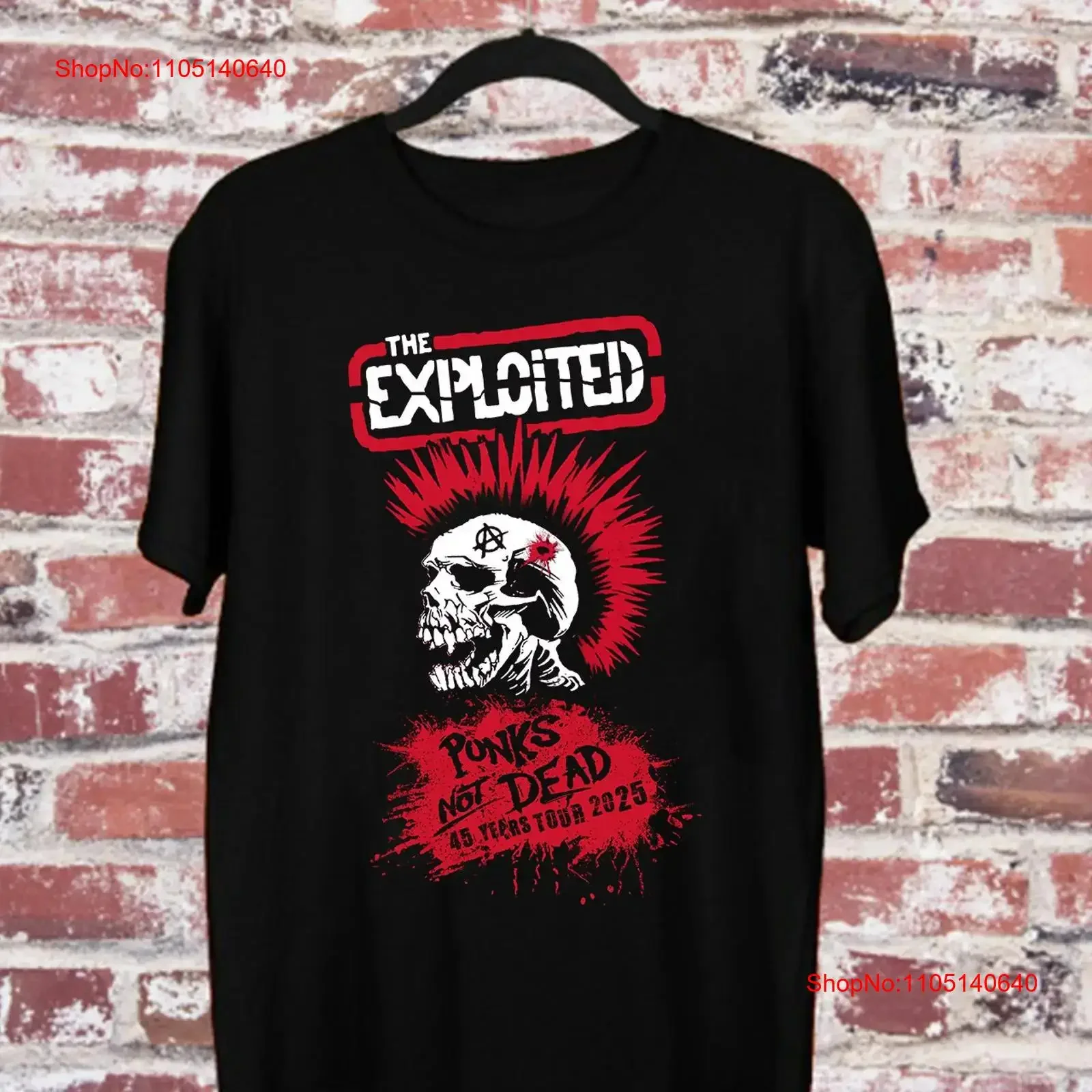 

THE EXPLOITED BAND PUNKS NOT DEAD 45-летняя футболка TOUR Размер S 5XL ET1055 винтажная стираная мягкая дизайнерская одежда Растянутая унисекс